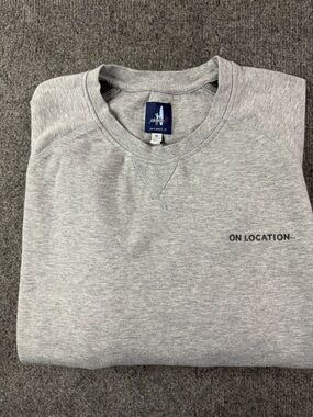 Johnnie-O Men’s Cotton Blend Long Sleeve Crew Neck Sweatshirt Size M Gray